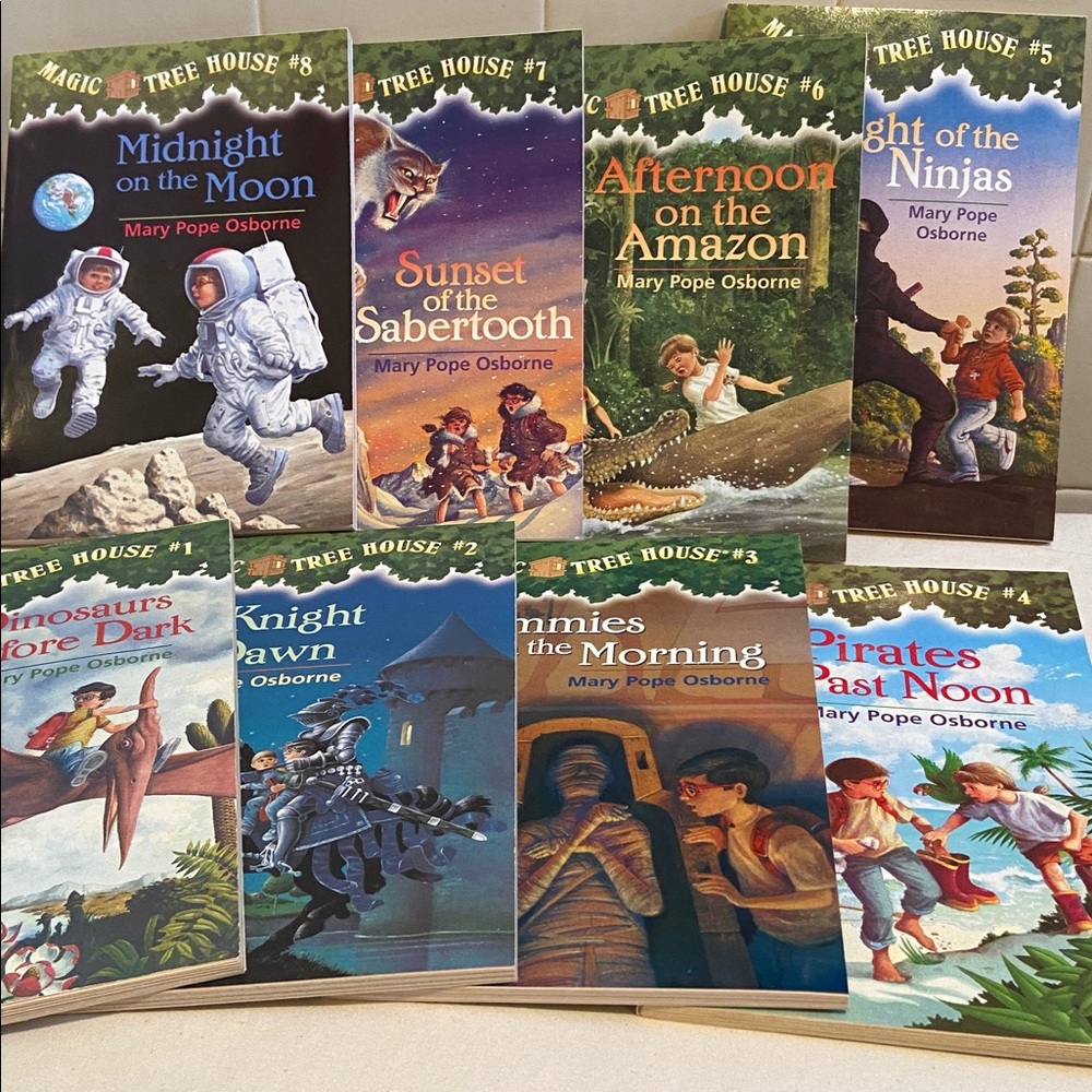 📚Magic Tree House Book Set #1-8